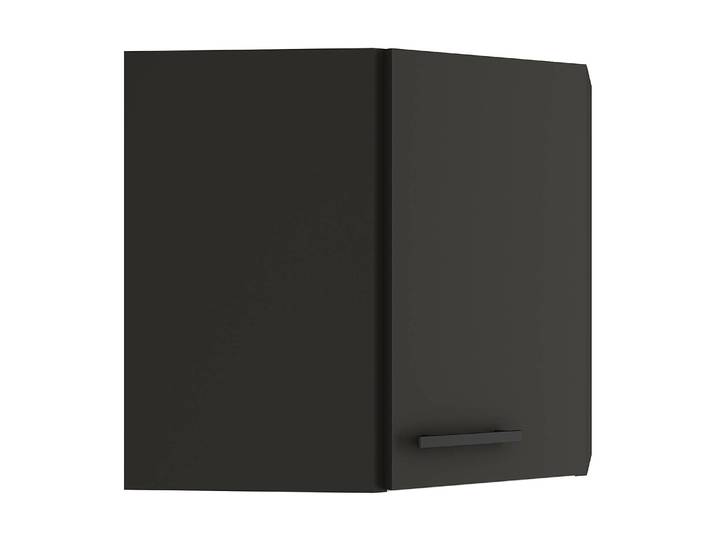 Armoire d'angle suspendue 60 x 58 x 35cm Gris/Anthracite mat