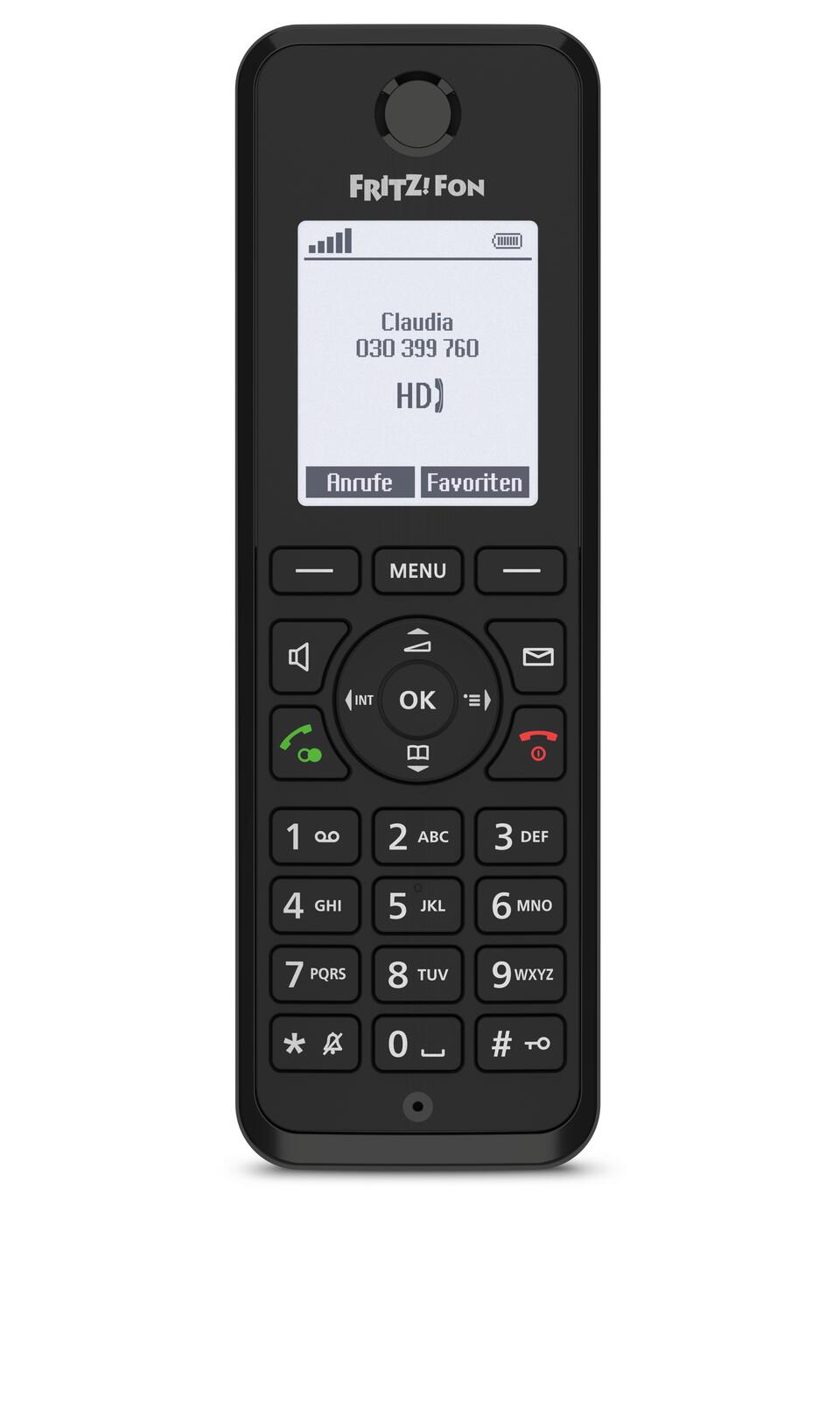 FRITZ! FRITZFon M3 DECT-Telefon schnurloses Erweiterungshandgerät schwarz 20003097