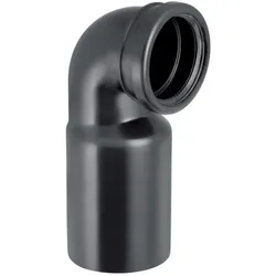 Geberit Pe Anschlussbogen 367792161 DN 100/100, 90Grad, PE-HD, für Wand-WC