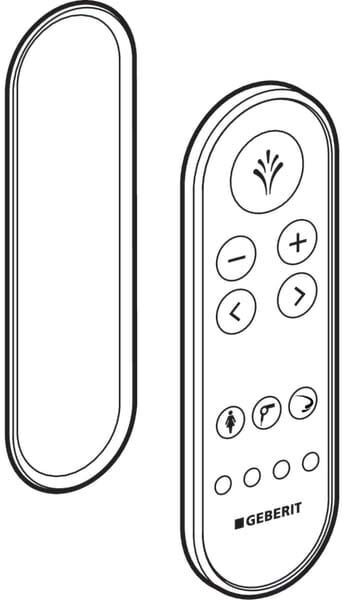 Télécommande Geberit pour WC Geberit 243895111 Mera Classic, blanc -alpin