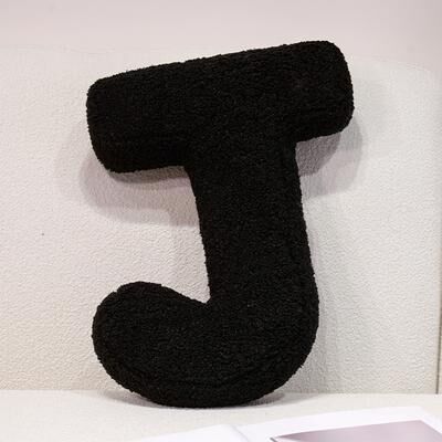 Lush Living Finds I Love U Soft Seat Cushion, Black English Letters Plush Pillow For Back Support, Sofa Chair Plushie Decoration j