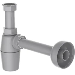 KIRCHHOFF ECO SAVE Siphon, nachhaltiger Waschbecken Abfluss, Geruchsverschluss aus recyceltem Kunststoff, Ablaufgarnitur
