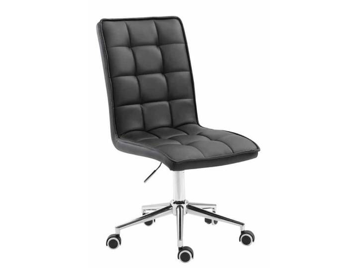 Chaise de travail - CLP - Peking V2 - Similicuir - Noir - Pivotante 360°