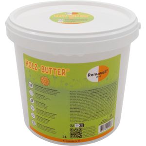 Renuwell Möbelpolitur Holz-Butter, für alle Holzarten, lebensmittelecht, 3 Liter