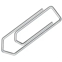Büroklammern 32mm 1000 Stück verz.spitz