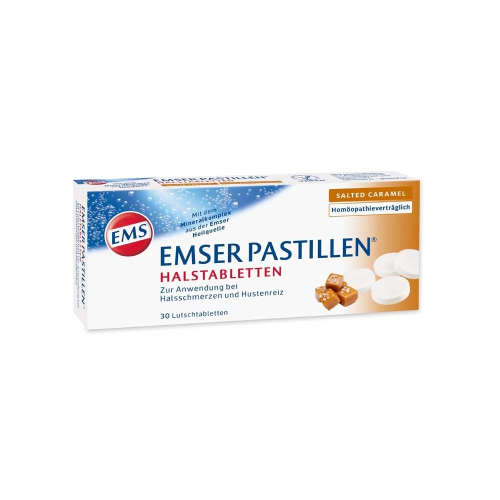 Emser Pastillen Halstabletten salted Caramel 30 St Lutschpastillen