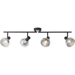 Brilliant 82732/06 Reflekt Deckenleuchte Glühlampe E14 18 W Schwarz (matt), Glas matt