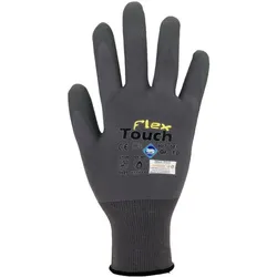 ASATEX Feinstrickhandschuhe HIT081 mit mikrokapillarer Beschichtung grau Gr.8, 1 Paar - AUSLAUF