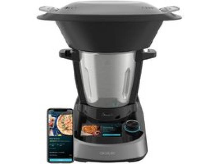Cecotec Robot de Cuisine Multifonction Mambo Touch. 1600 W 37 Fonctions Écran Tactile TFT 5 avec Livre de Recettes Intégré