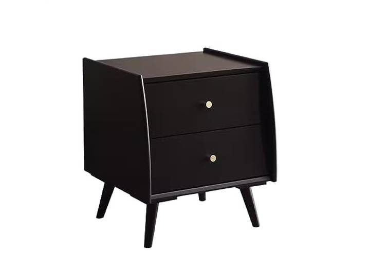 YANG11FAN Vielseitig Nachttisch aus Holz for Zuhause, Schlafzimmer(Schwarz)