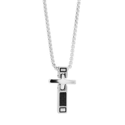 Kette ohne Anhänger ADELIA´S "Halskette mit Anhänger – Kreuz aus Edelstahl", silber, Halsketten, Damen, 60cm, Edelstahl, Schöne Geschenkidee zum Muttertag