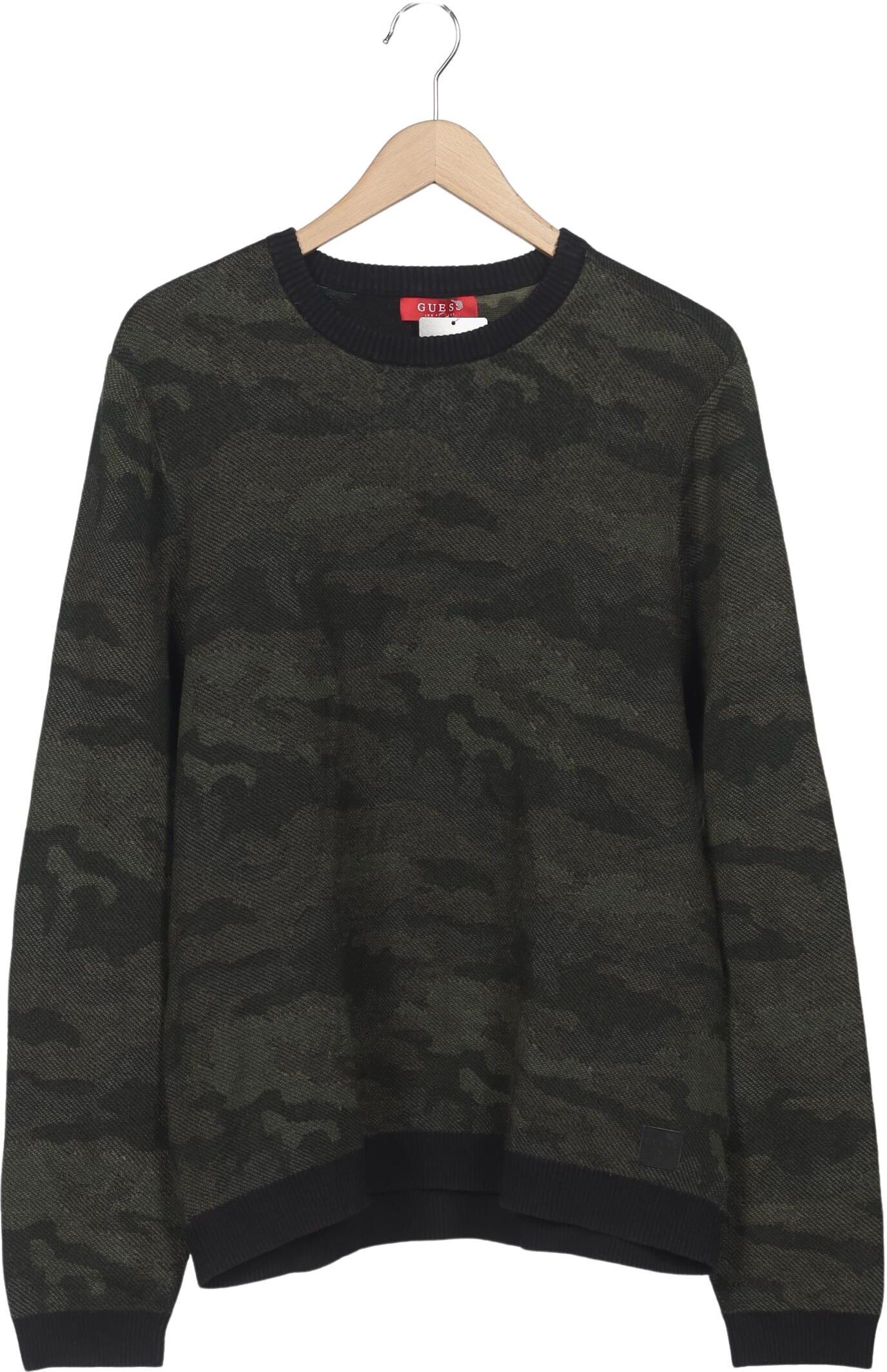 Guess Herren Pullover, Grün, Gr. Xxl, Baumwolle / Synthetik - Second Hand