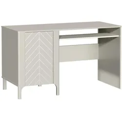 SCHREIBTISCH ALICANTE 135x60x77,5 cm Bürotisch Computertisch, Kaschmir