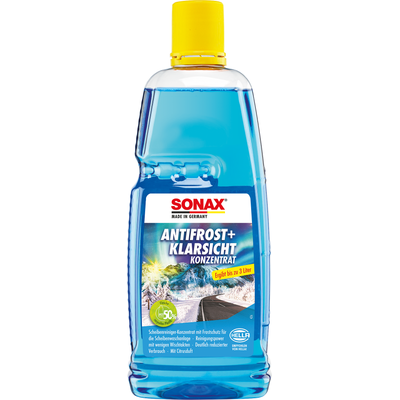 SONAX Frostschutz, Scheibenreinigungsanlage AntiFrost+KlarSicht Konzentrat Citrus [1 l] 03323000