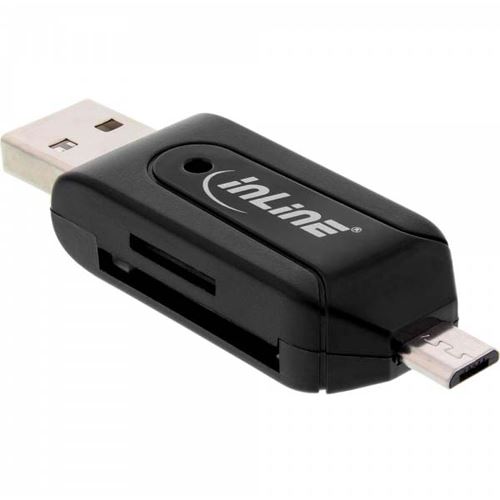 InLine OTG Dual microUSB Stick Dual Slot Kartenleser