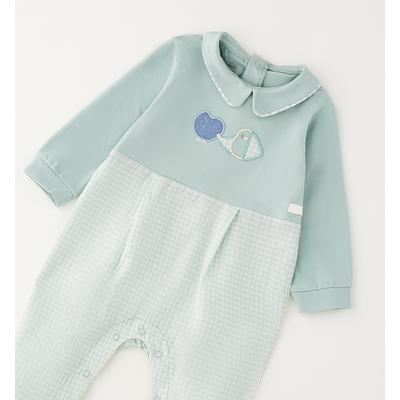 Strampler MINIBANDA "BABY BOY ROMPERS", Jungen, Gr. 50, EURO-Größen, grün (light grün), 100% Baumwolle, Overalls