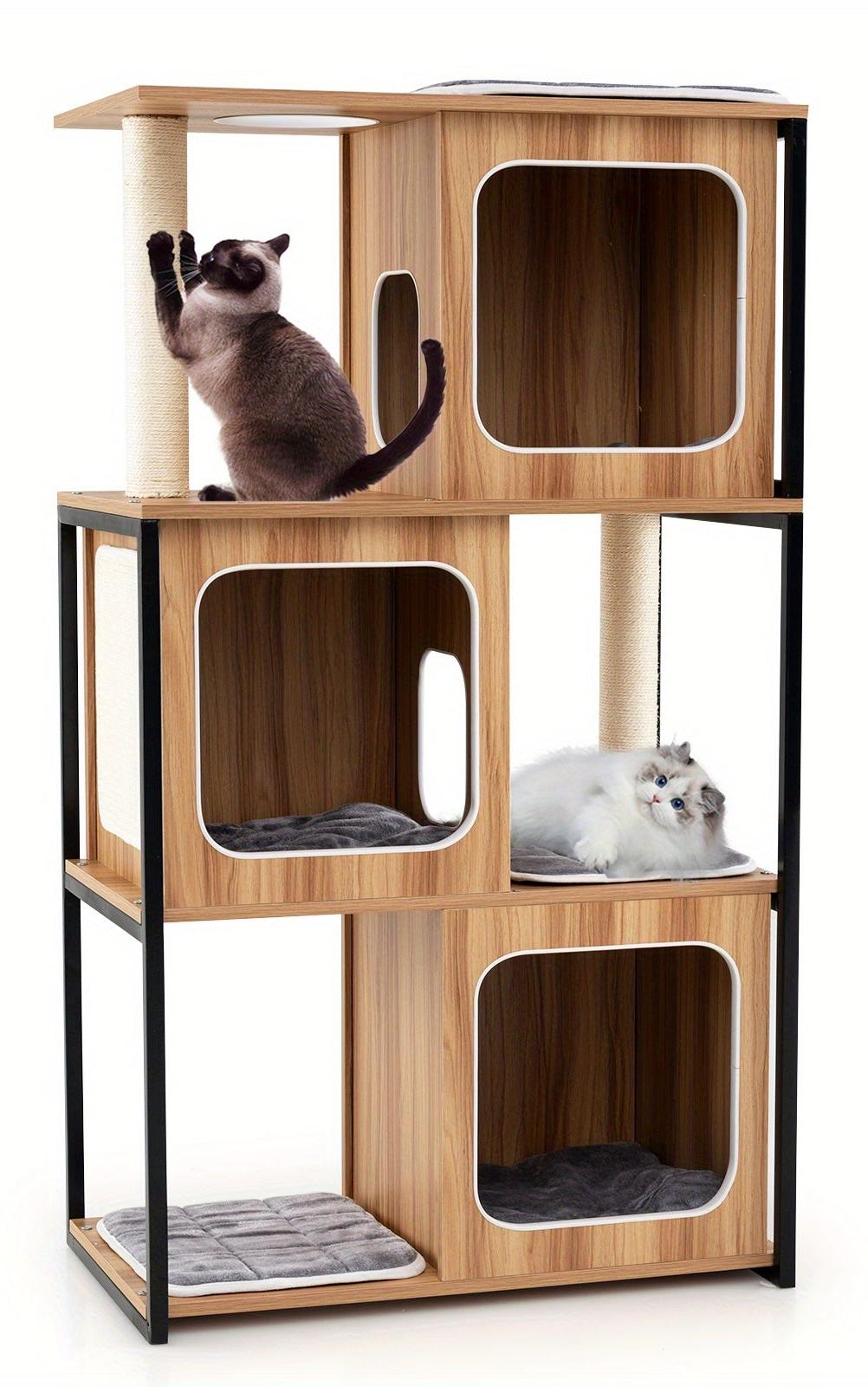 Kratzbaum - Katzenbaum - Kletterbaum - Kratzmöbel - Katzenmöbel - Robuster Metallrahmen