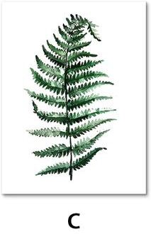 Inspired Living Nordic Botanical Wall Art Set Tropical Monstera & Leaf Canvas Prints c 25x35cm No Frame