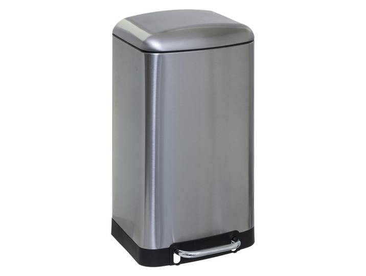 5five Simply Smart Treteimer aus Metall 30 l 34/32/61 cm, Silberfarben, 32x61x34 cm, Haushalt & Reinigung, Reinigung, Mülleimer & Abfallsammler