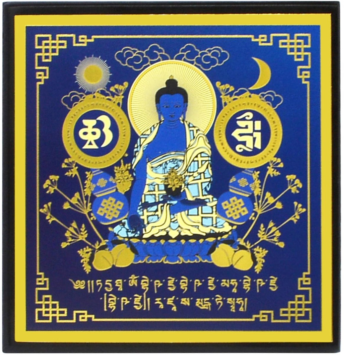 Solidchoice - Feng Shui Medicine Buddha Plaquette voor Harmonie en Balans