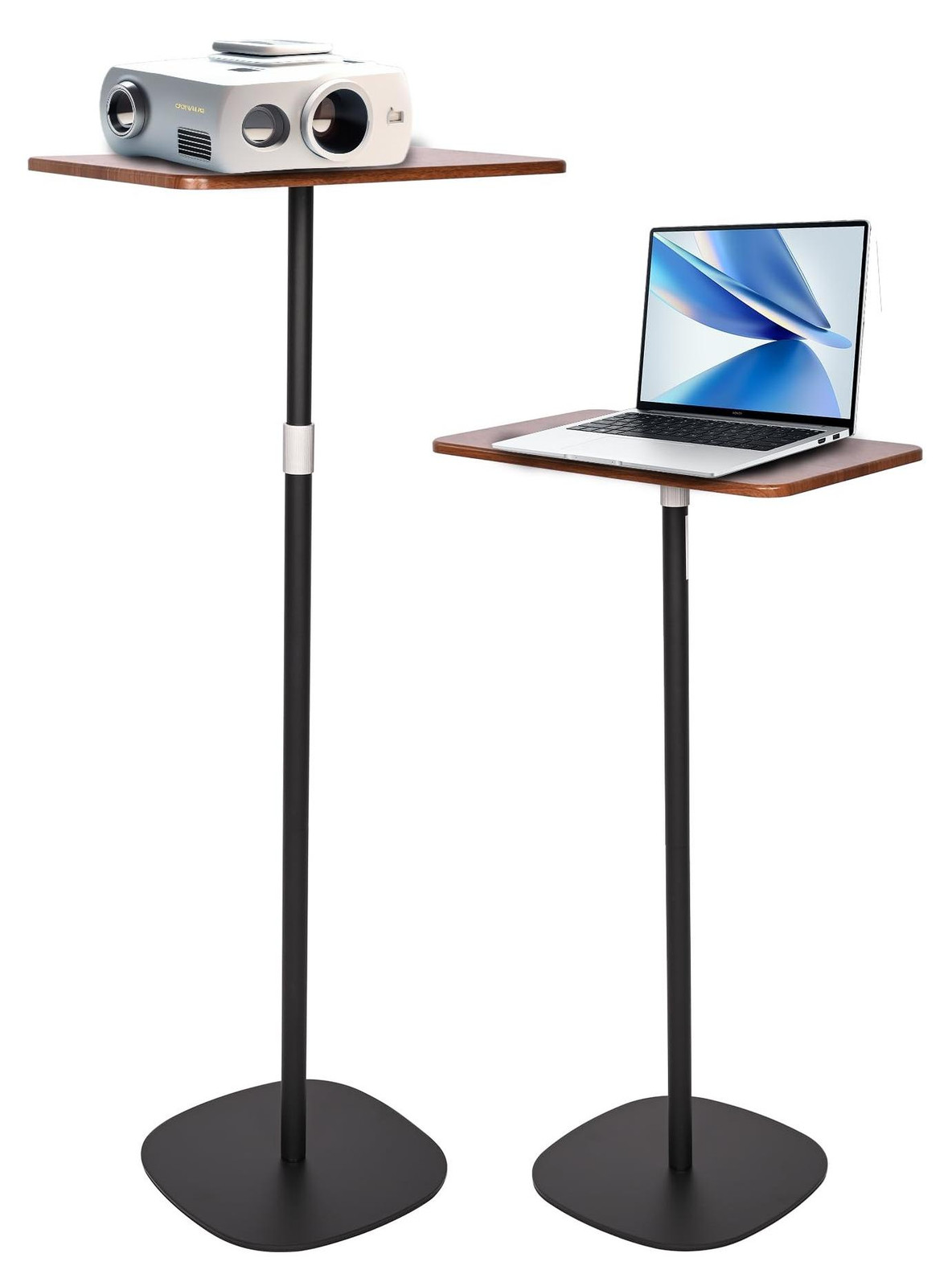 Merkloze in hoogte verstelbare laptoptafel en mobiele bartafel voor thuis en kantoor