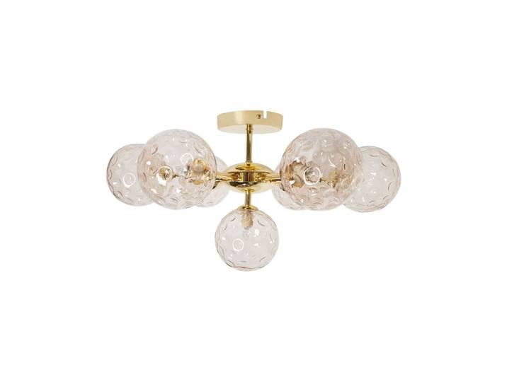 Plafonnier verre beige