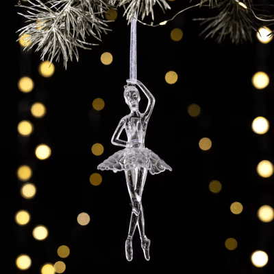 Inspire Picks Transparent Acrylic Christmas Angel Ornaments For Tree & Holiday Decor style 8