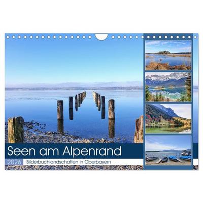 Seen am Alpenrand - Bilderbuchlandschaften in Oberbayern (Wandkalender 2026 DIN A4 quer), CALVENDO Monatskalender