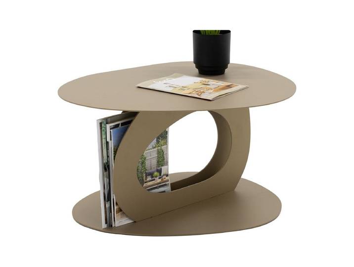 Designer Couchtisch Ovarin - Beige - Luxusbetten24