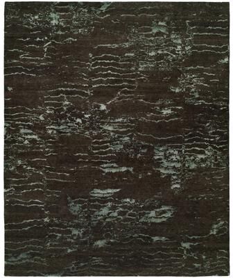 KALATY Origins Charcoal / Blue Hand-knotted Area Rug