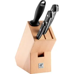 Gourmet Messerblock mit 3 Messern und Schärfer