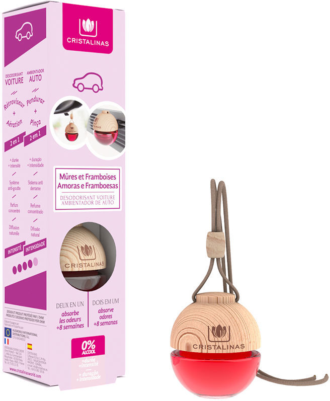 Cristalinas Deodorante Auto 0% #more e lamponi