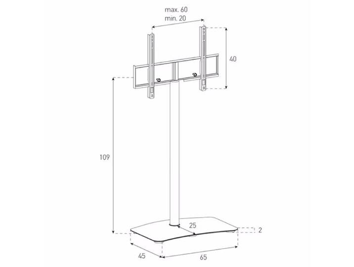 Balcar PL2800-BLK-BLK TV-Möbel – TV Möbel – schwarz