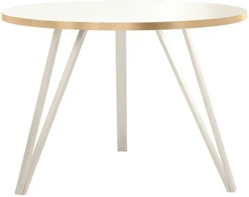 Höffner Couchtisch   ¦ weiß ¦ Maße (cm): H: 45  Ø: 67