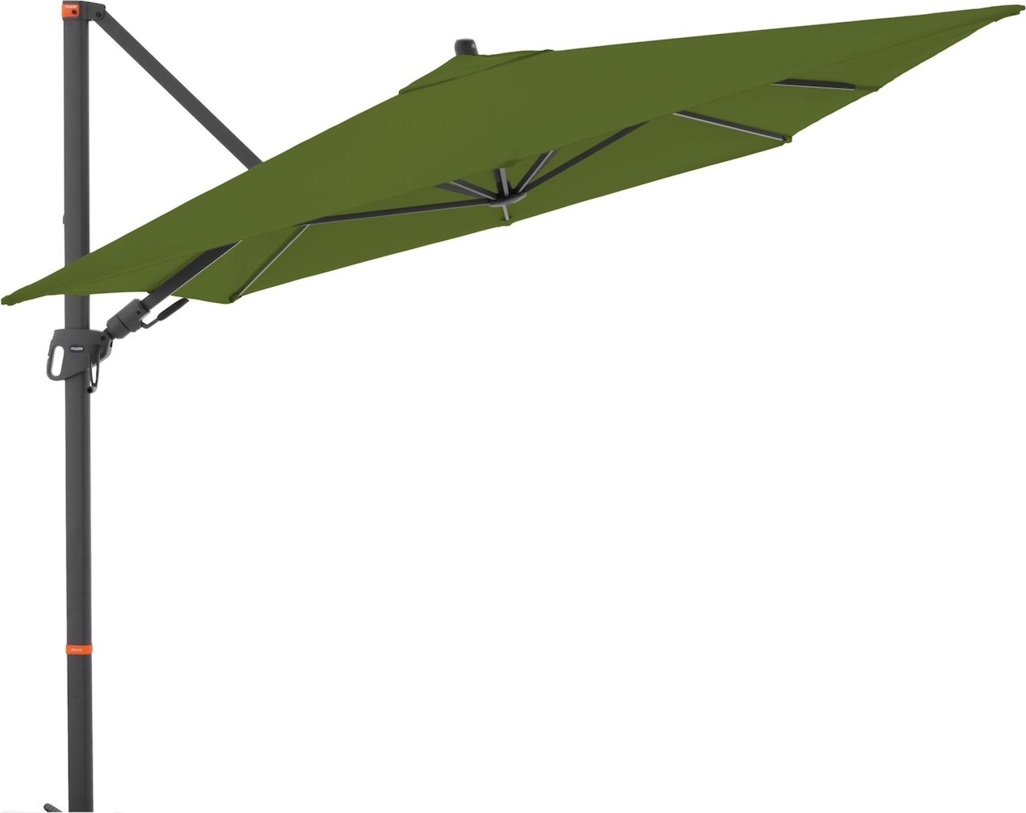 Doppler myZone Pendelschirm Side 240 x 320 cm Sonnenschirm 6 Farben Ampelschirm 448279 832 Kiwi