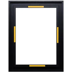 effect Schattenfugenrahmen Profil 90A für Alu-Dibond Schwarz / 28 x 35