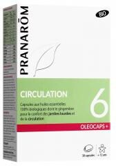 Pranarôm Oléocaps+ 6 Circulation Capsules d'Huiles Essentielles Bio 30 Capsules - Boîte 30 Capsules
