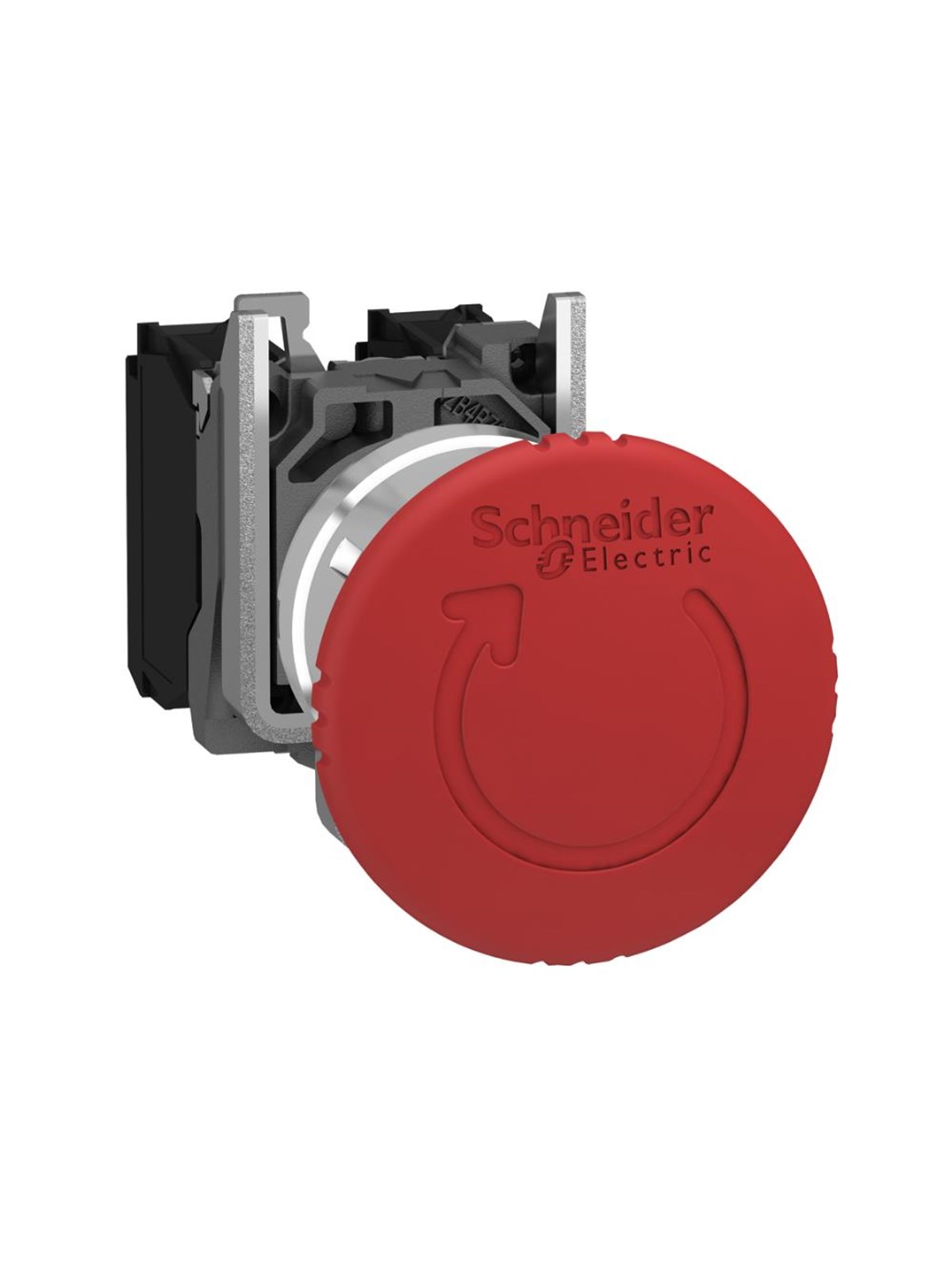 Schneider Electric Red ø40 emergency stop switching off ø22 latching turn release 2nc+1no