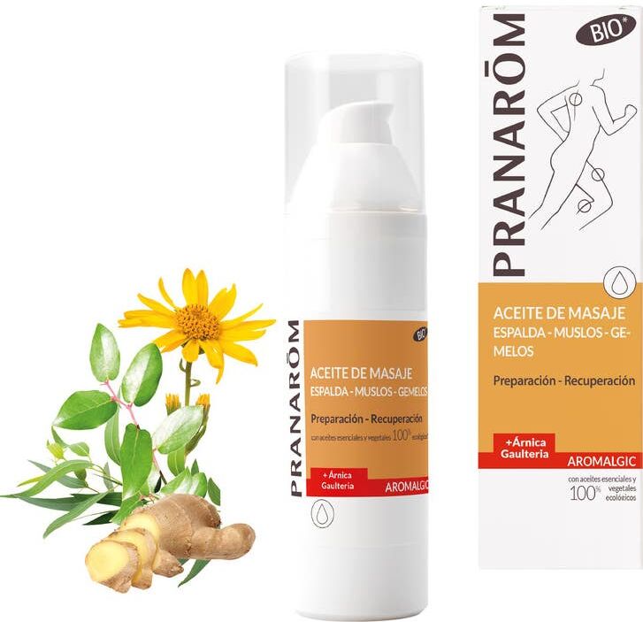 Pranarôm Aromalgic Aceite de Masaje Espalda Muslos Gemelos BIO 100 ml