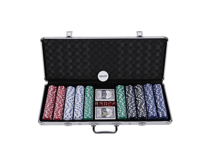 Pokerkoffer mit 500 Chips