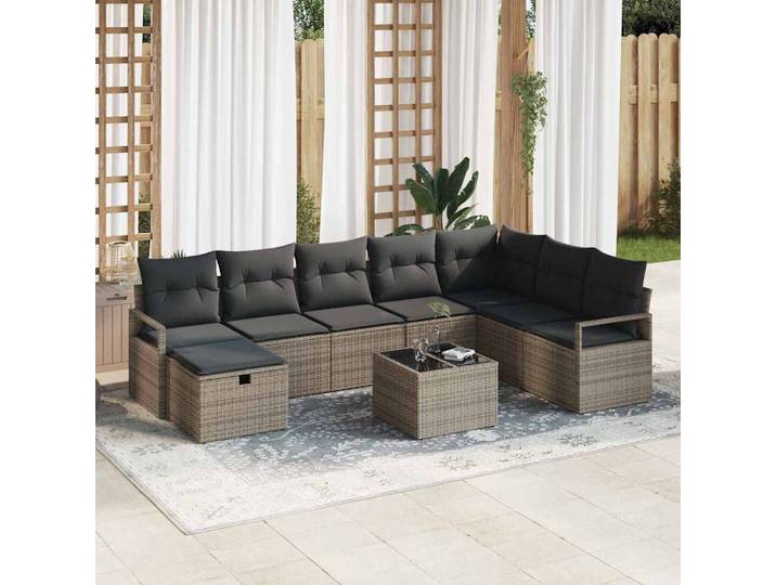 vidaXL Sofa Set 6 stk. Poly-Rattan
