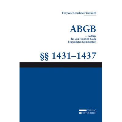 Großkommentar zum ABGB - Klang Kommentar, Gebundene Ausgabe von , Verlag Österreich, 978-3-7046-7964-2