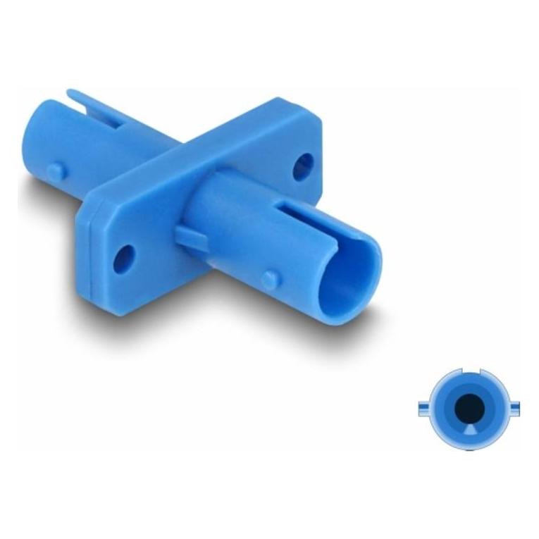 Delock LWL Kupplung ST Simplex Buchse zu ST Simplex Buchse blau (87934)