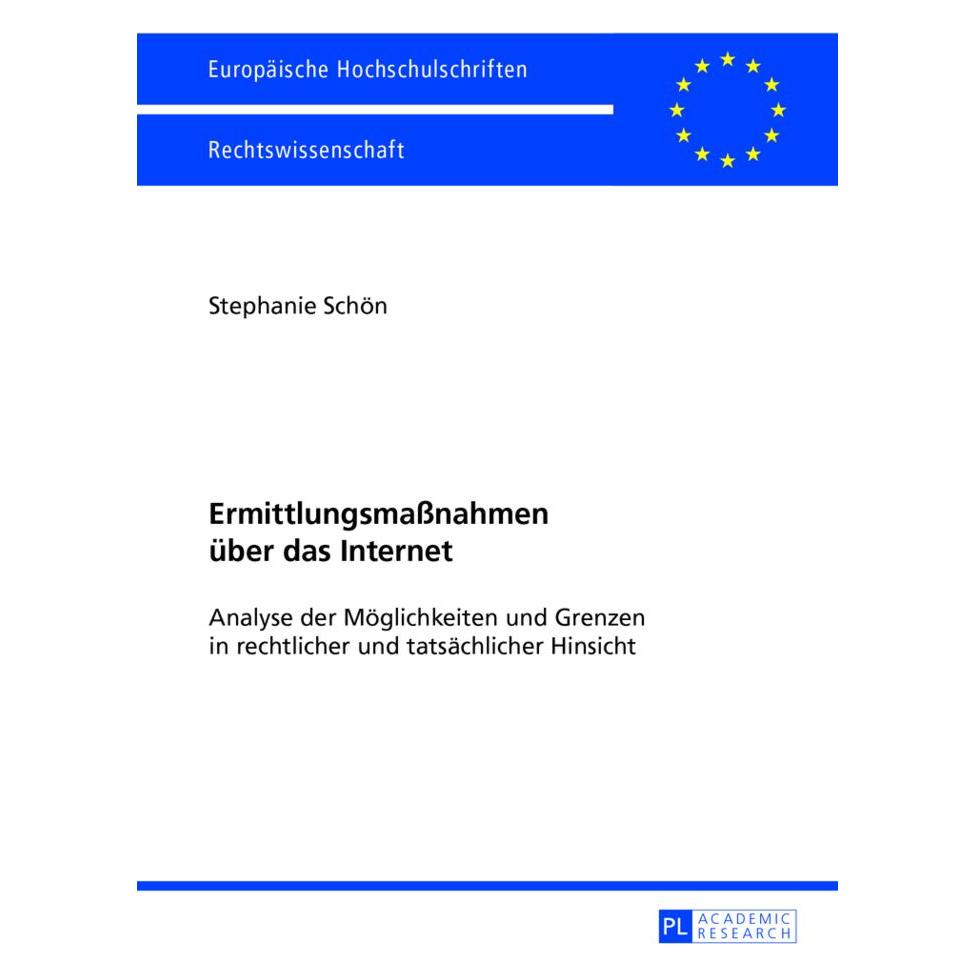 Peter Lang Ermittlungsmassnahmen über das Internet (Deutsch, Softcover, Stephanie Rebell) (7213371)