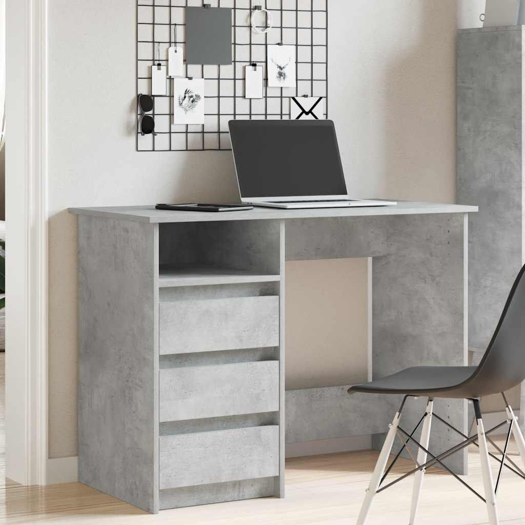 17 Stories Socher Writing Desk Concrete Grey
