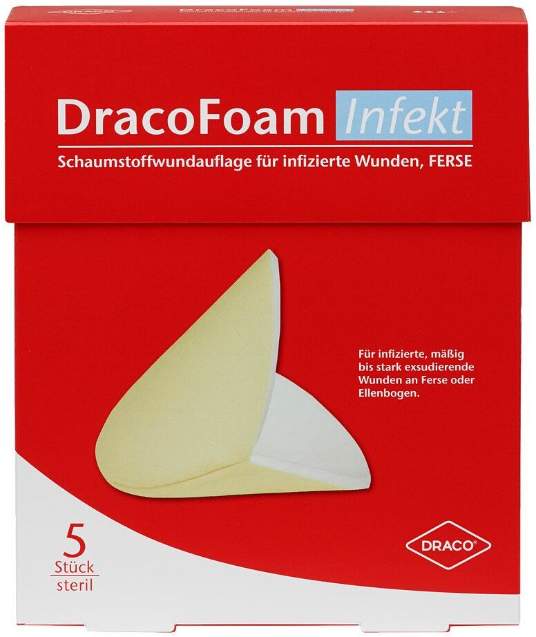 Dracofoam Infekt Ferse Schaumstoff Wundauflage