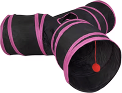 Inspire Picks Rainbow Cat Tunnel Collapsible Interactive Play Tube For Cats & Puppies d3
