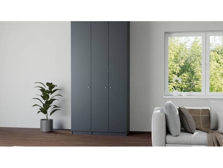 Schmaler Kleiderschrank nach Maß Premium Dekore Schwarz