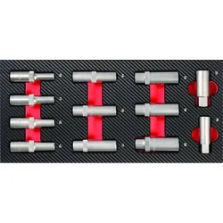 PROJAHN Stecknuss Einlage 12tlg 1/2" tiefe Nüsse