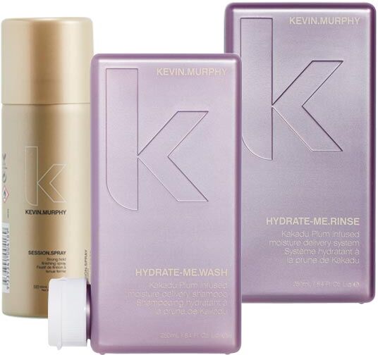 600ml KEVIN.MURPHY HYDRATE-ME Wash Set (Shampoo 250ml + Conditioner 250ml + Haarspray 100ml)